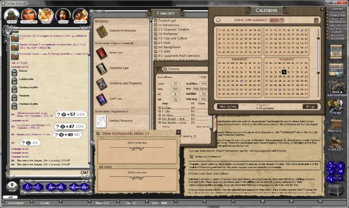 Fantasy Grounds - Rolemaster Classic Ruleset Screenshot 6