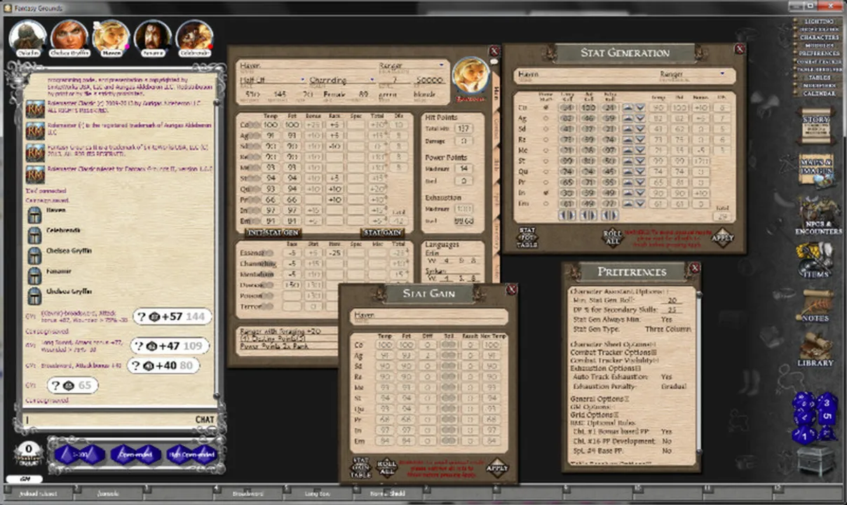 Fantasy Grounds - Rolemaster Classic Ruleset Screenshot 3