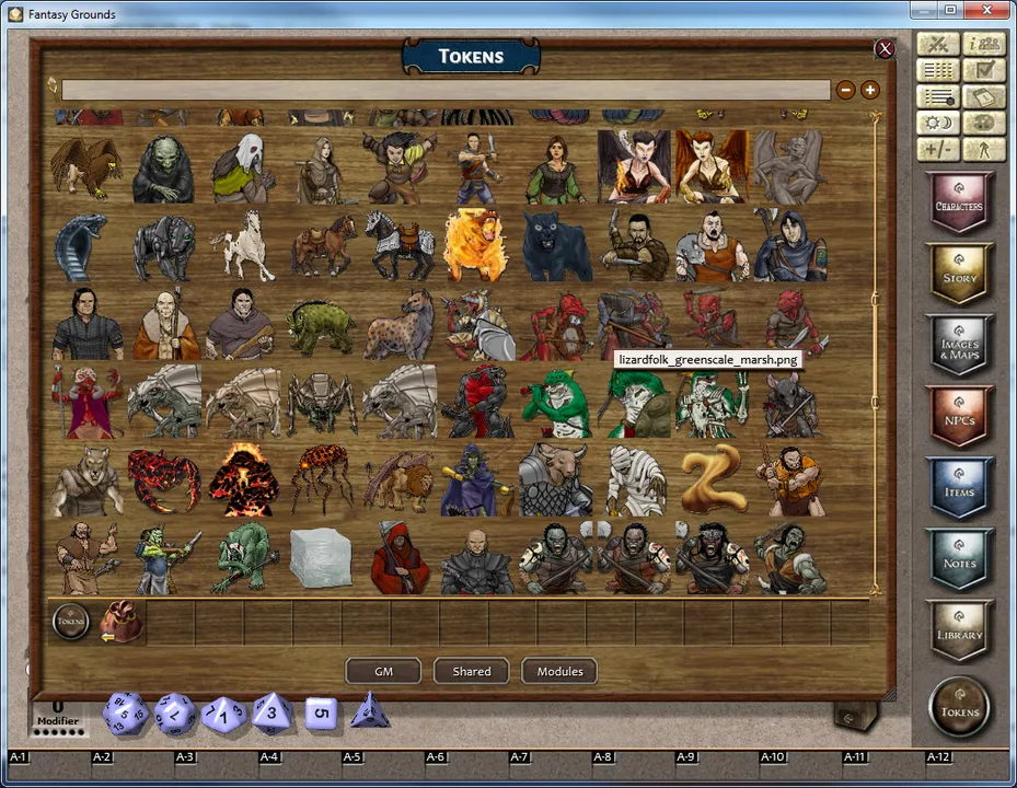 Fantasy Grounds - Creature Collection 4E - Heroic 1 Token Pack Screenshot 1