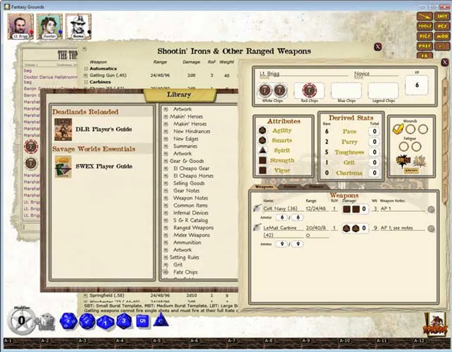 Fantasy Grounds - Deadlands Reloaded: For Whom the Whistle Blows Screenshot 0