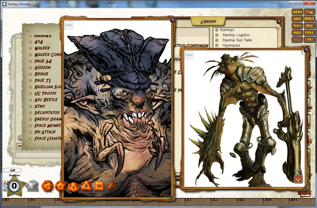 Fantasy Grounds - Savage Worlds: Science Fiction Companion Screenshot 1