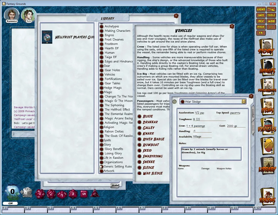 Fantasy Grounds - Savage Worlds: Hellfrost Player's Guide Screenshot 4