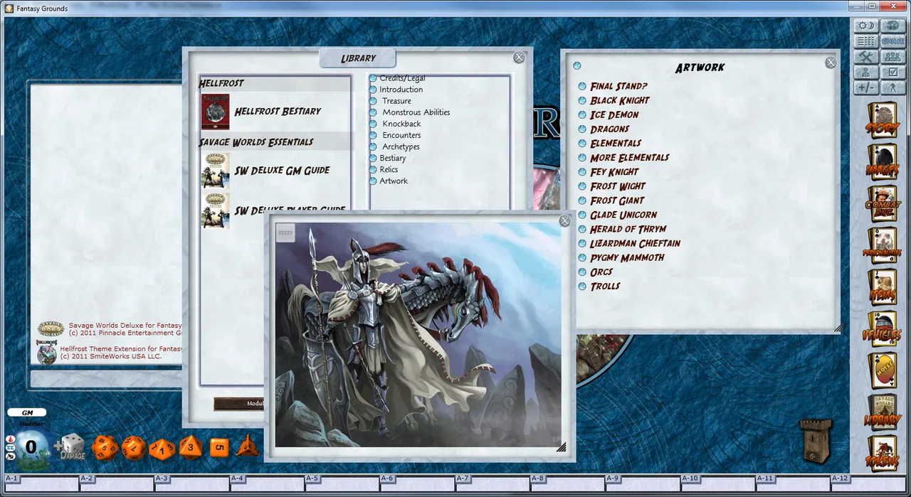 Fantasy Grounds - Savage Worlds: Hellfrost Bestiary Screenshot 0