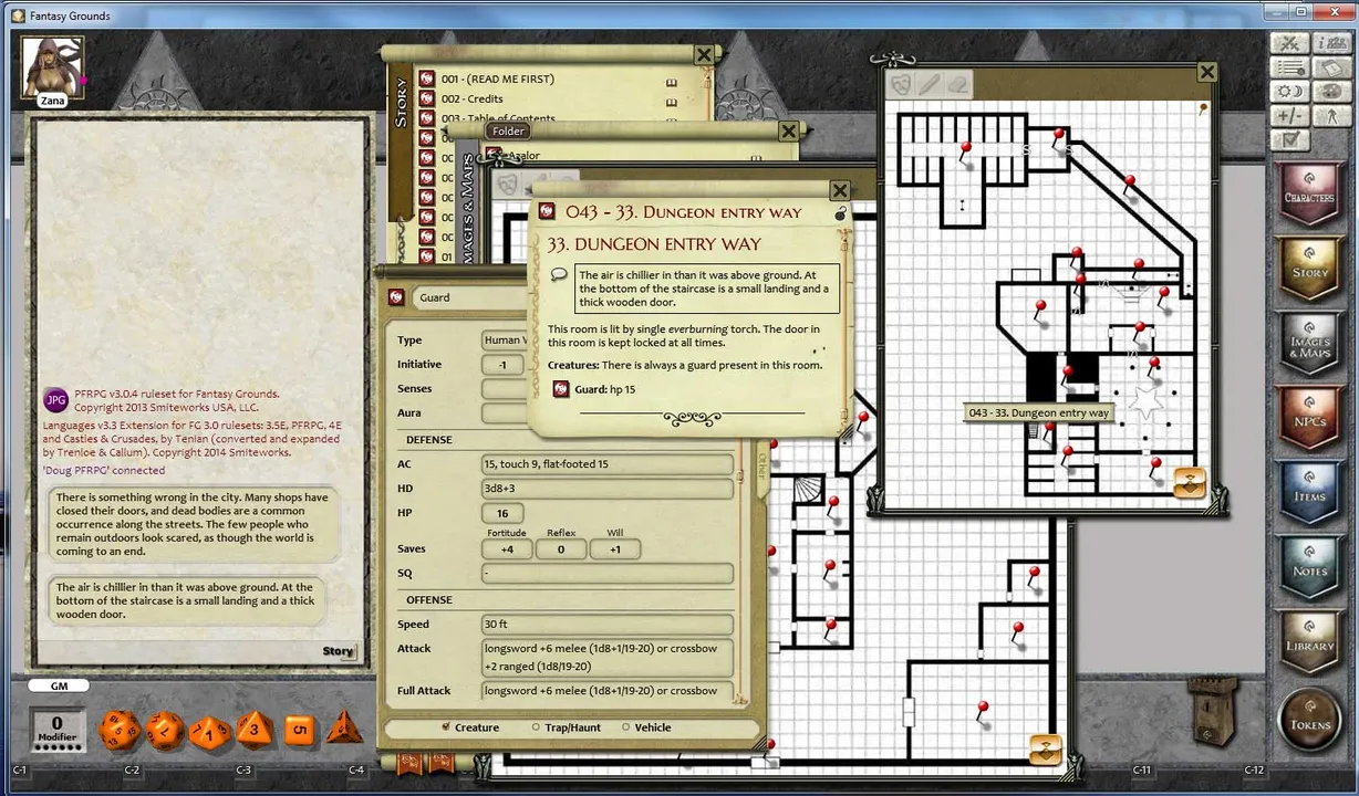 Fantasy Grounds - 3.5E/PFRPG 1 on 1 Adventure #2 The Star of Olinder Screenshot 0