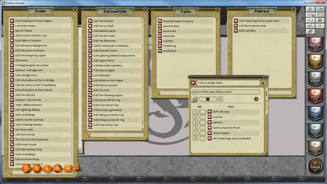 Fantasy Grounds - PFRPG The Breaking of Forstor Nagar Screenshot 4