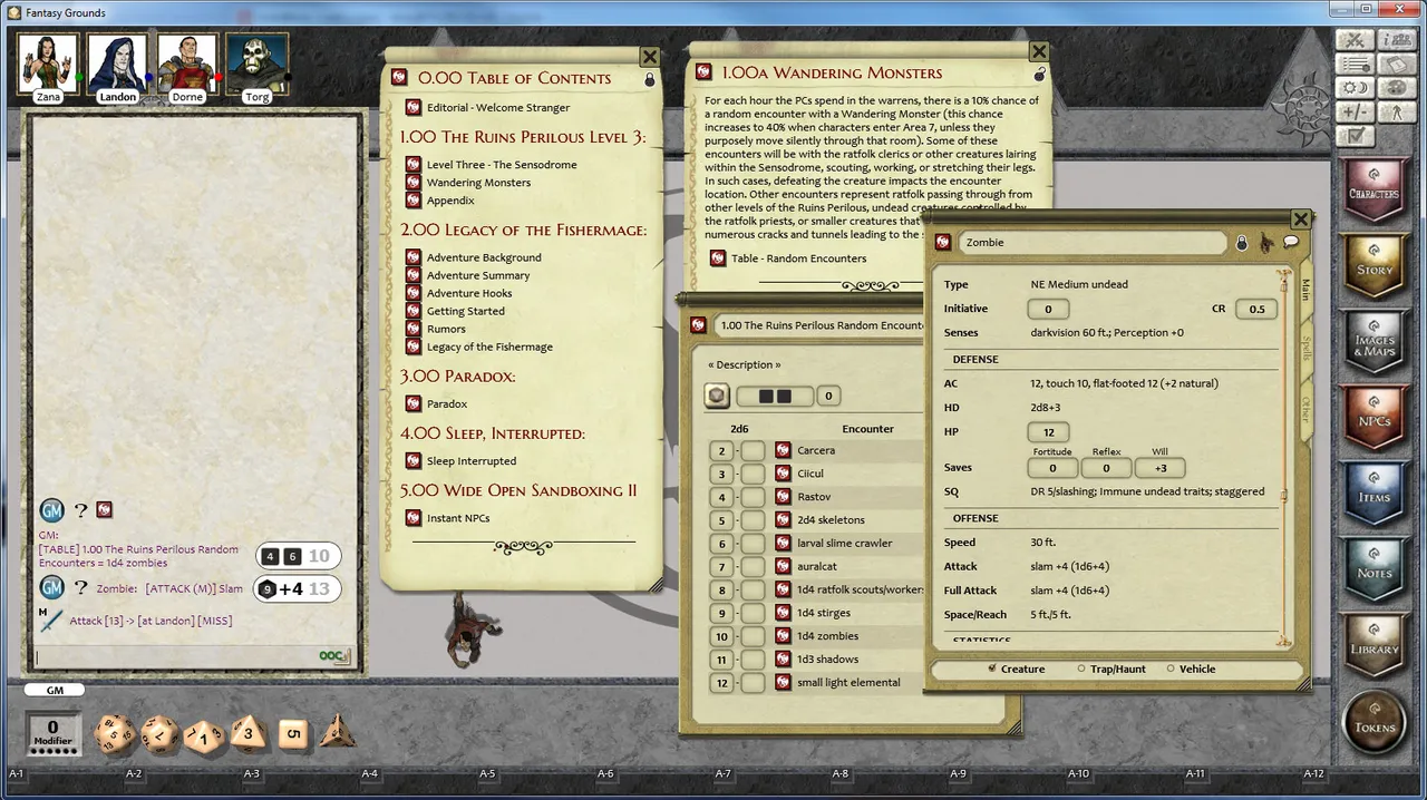 Fantasy Grounds - PFRPG Rite Publishing's Adventure Quarterly #5 Screenshot 5
