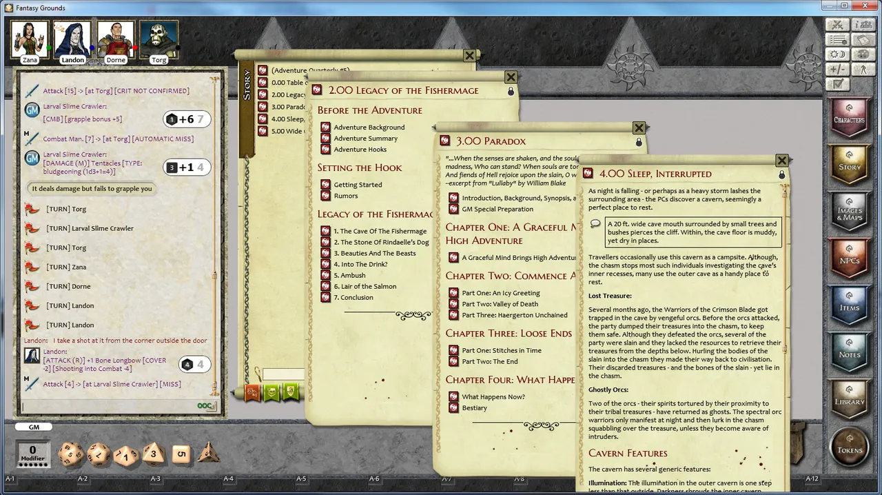 Fantasy Grounds - PFRPG Rite Publishing's Adventure Quarterly #5 Screenshot 3