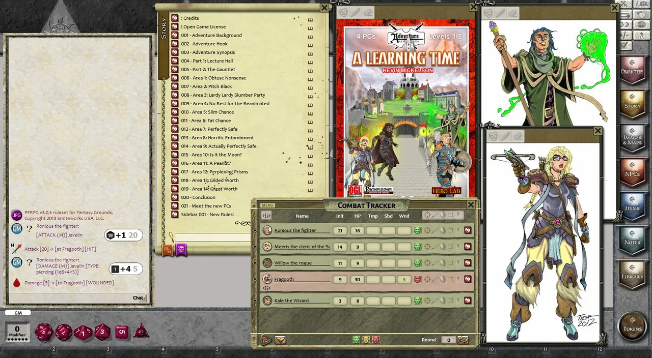 Fantasy Grounds - PFRPG: BASIC1 - A Learning Time Screenshot 0