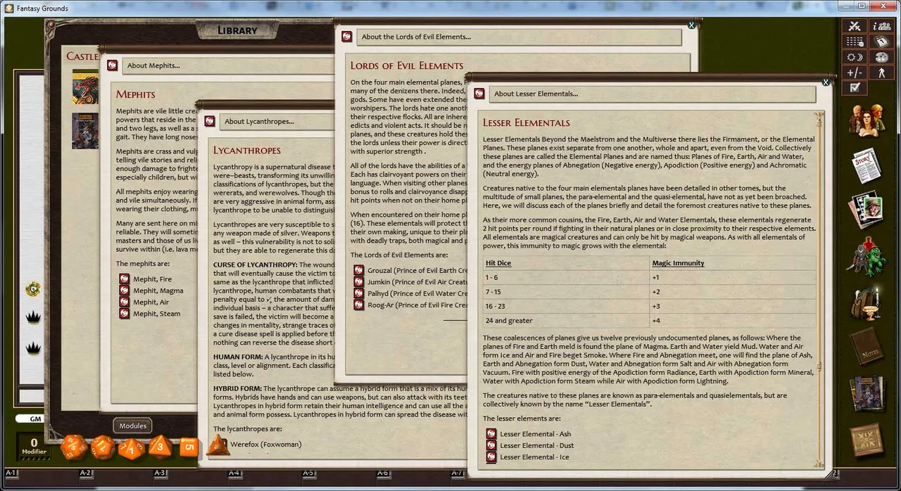 Fantasy Grounds - C&C: Classic Monsters Screenshot 0