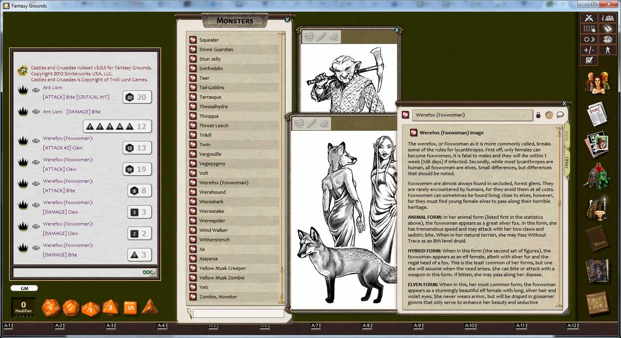 Fantasy Grounds - C&C: Classic Monsters Screenshot 3