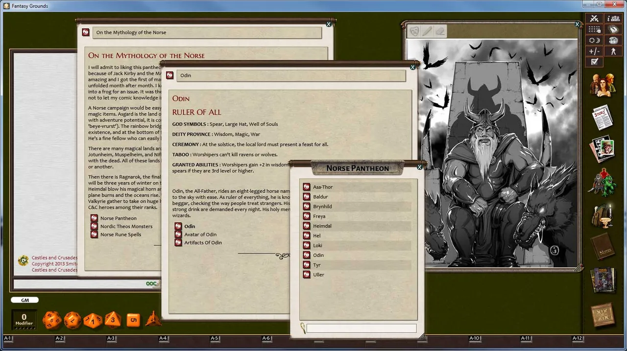 Fantasy Grounds - C&C: Of Gods and Monsters Screenshot 4