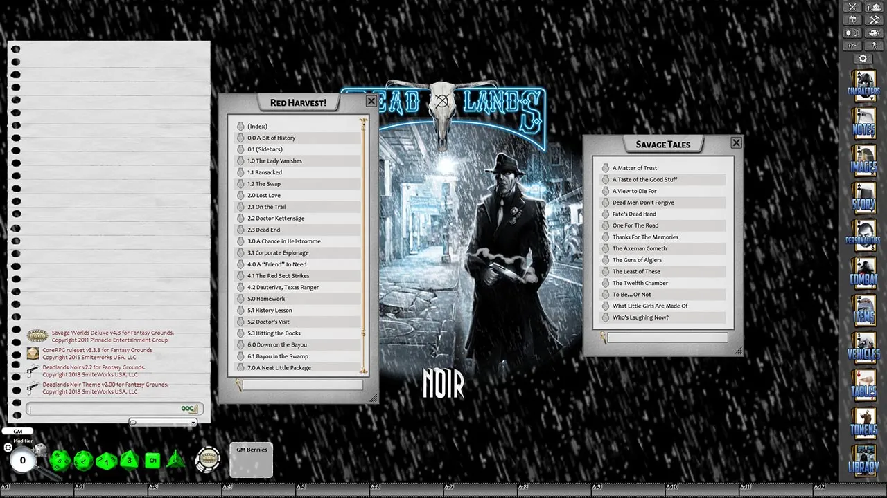 Fantasy Grounds - Deadlands Noir Screenshot 4