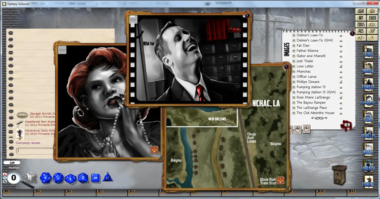 Fantasy Grounds - Deadlands Noir - The Old Absinthe House Blues (Adventure) Screenshot 0