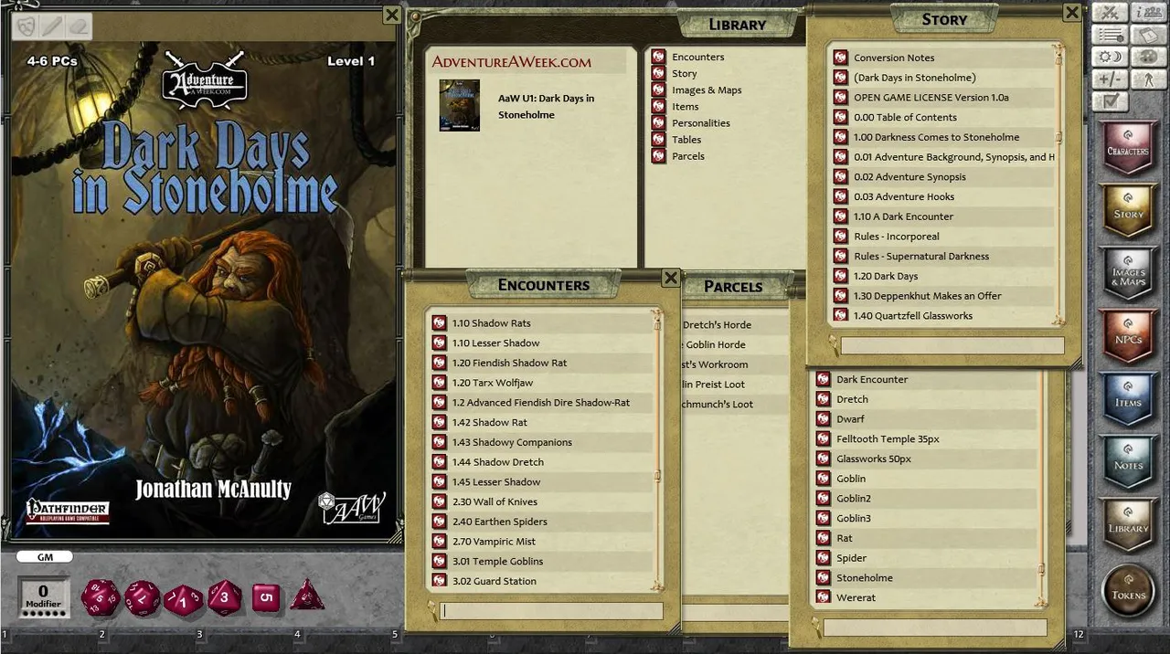 Fantasy Grounds - PFRPG: U1: Dark Days in Stoneholme Screenshot 0