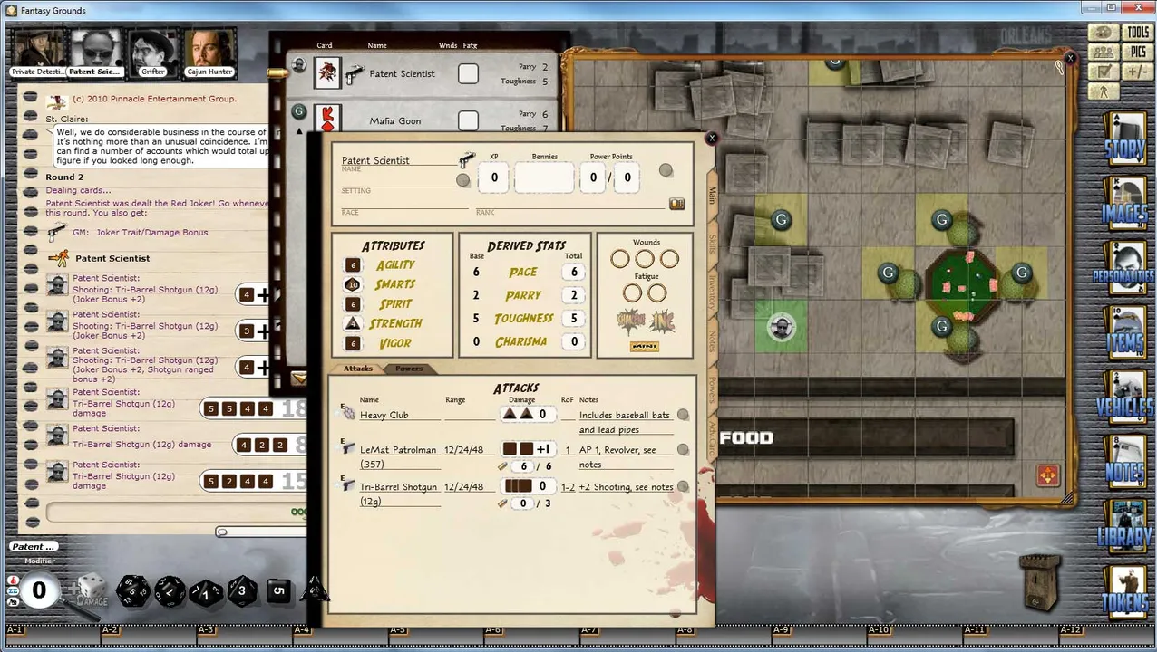 Fantasy Grounds - Deadlands Noir: The Case of the Jumbo Shrimp Screenshot 3