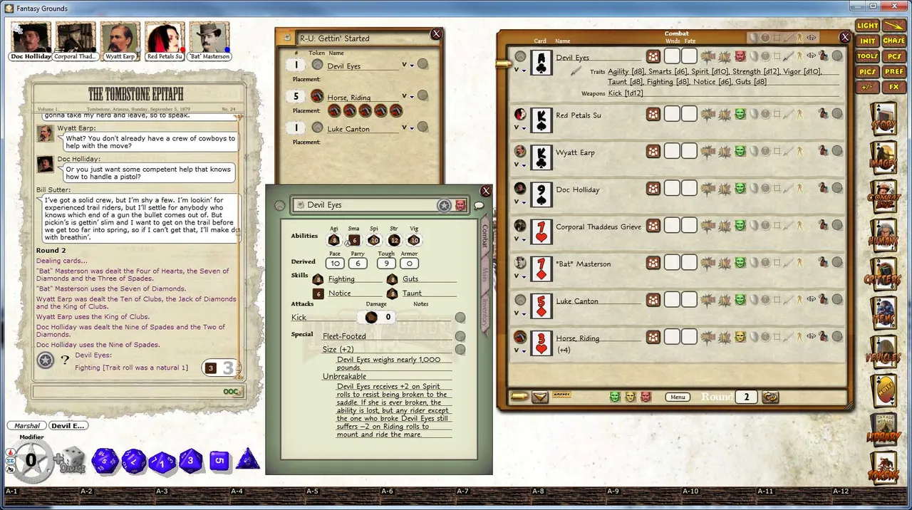 Fantasy Grounds - Deadlands Reloaded: Blood Drive 1 Screenshot 1