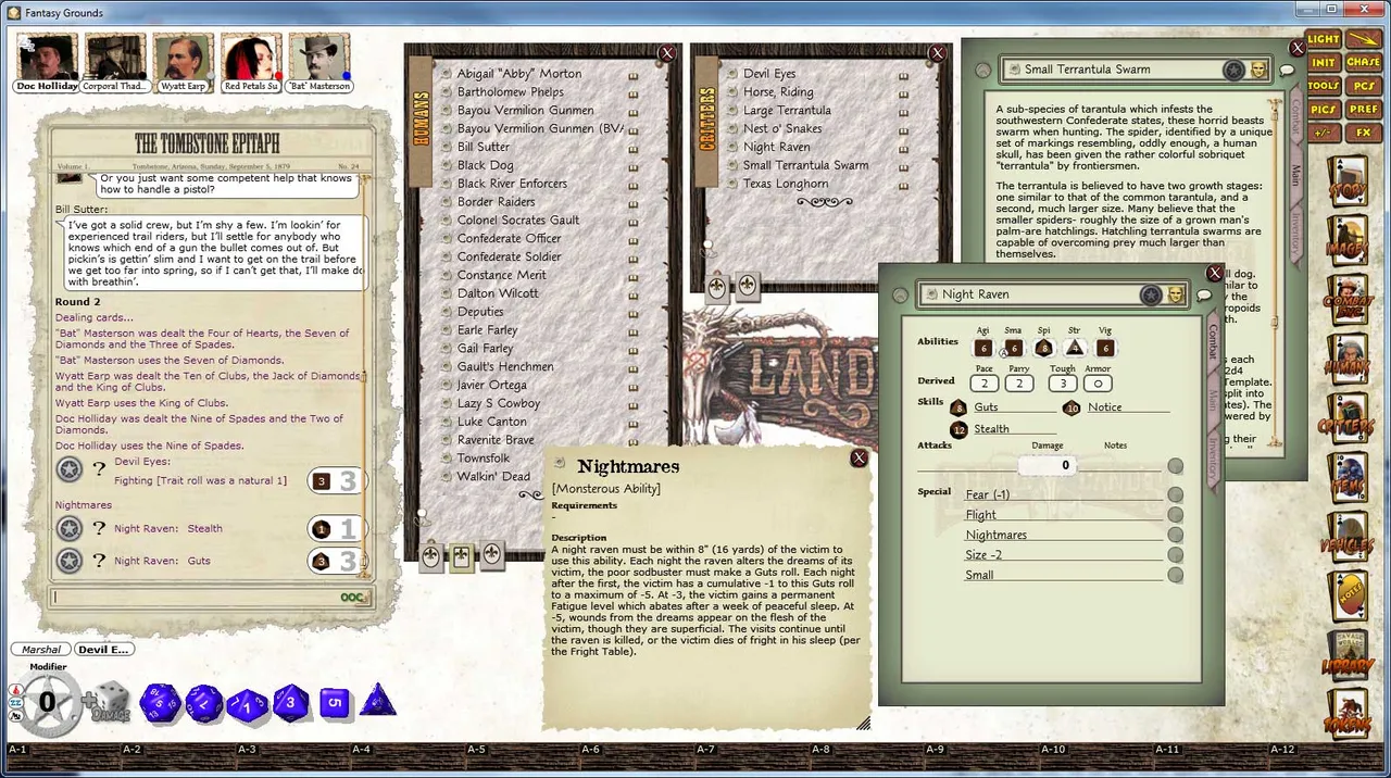 Fantasy Grounds - Deadlands Reloaded: Blood Drive 1 Screenshot 3
