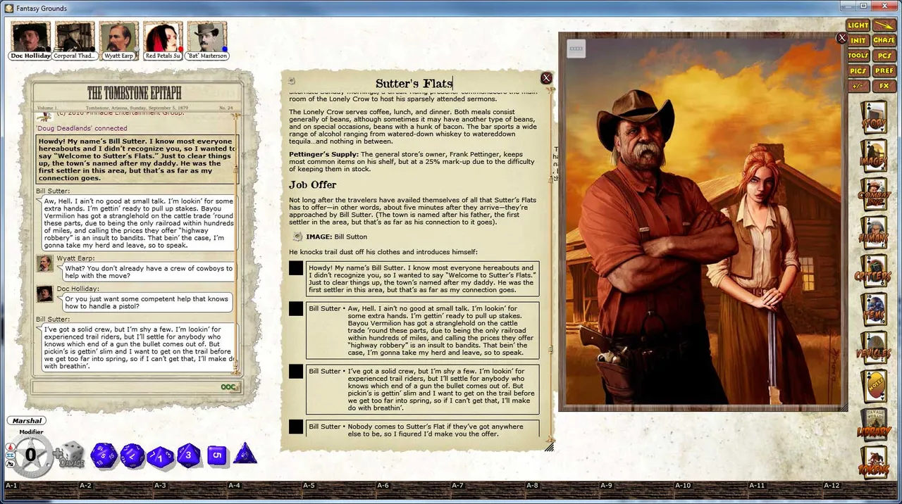 Fantasy Grounds - Deadlands Reloaded: Blood Drive 1 Screenshot 4