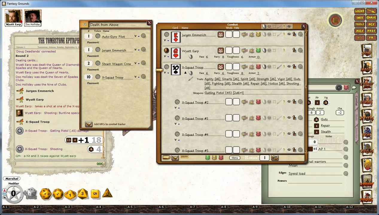 Fantasy Grounds - Deadlands Reloaded: Blood Drive 2 Screenshot 5