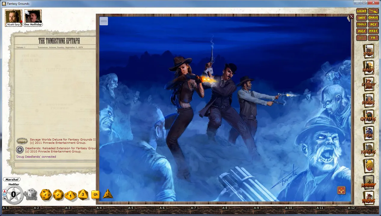 Fantasy Grounds - Deadlands Reloaded: Blood Drive 2 Screenshot 0