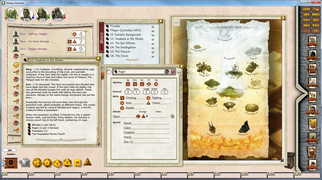 Fantasy Grounds - Sundered Skies #2 Fate of the Summoner Screenshot 4
