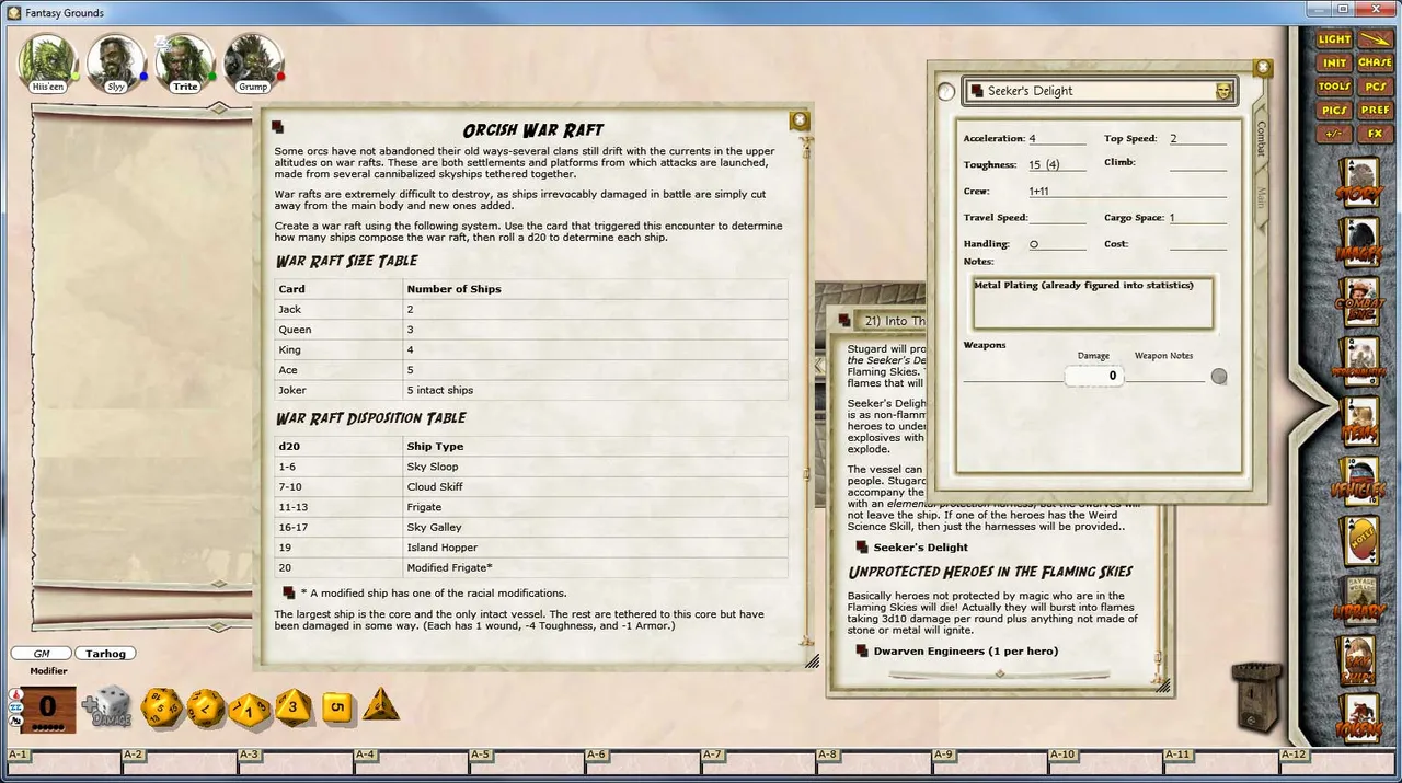 Fantasy Grounds - Sundered Skies #3 Blade of Destiny Screenshot 3
