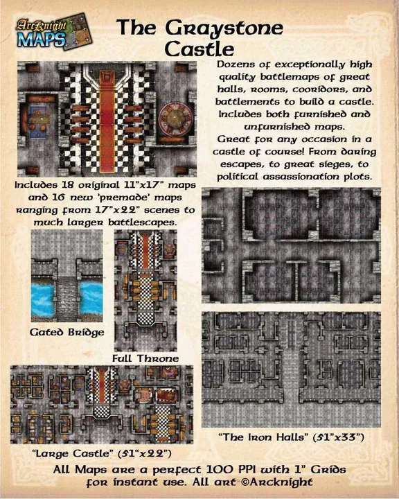 Fantasy Grounds - Maps: Graystone Castle Screenshot 2
