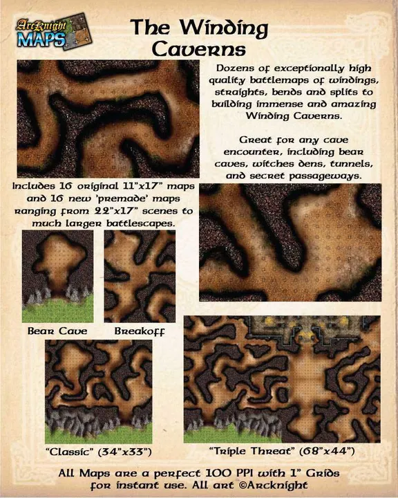 Fantasy Grounds - Maps: Winding Caverns Screenshot 3