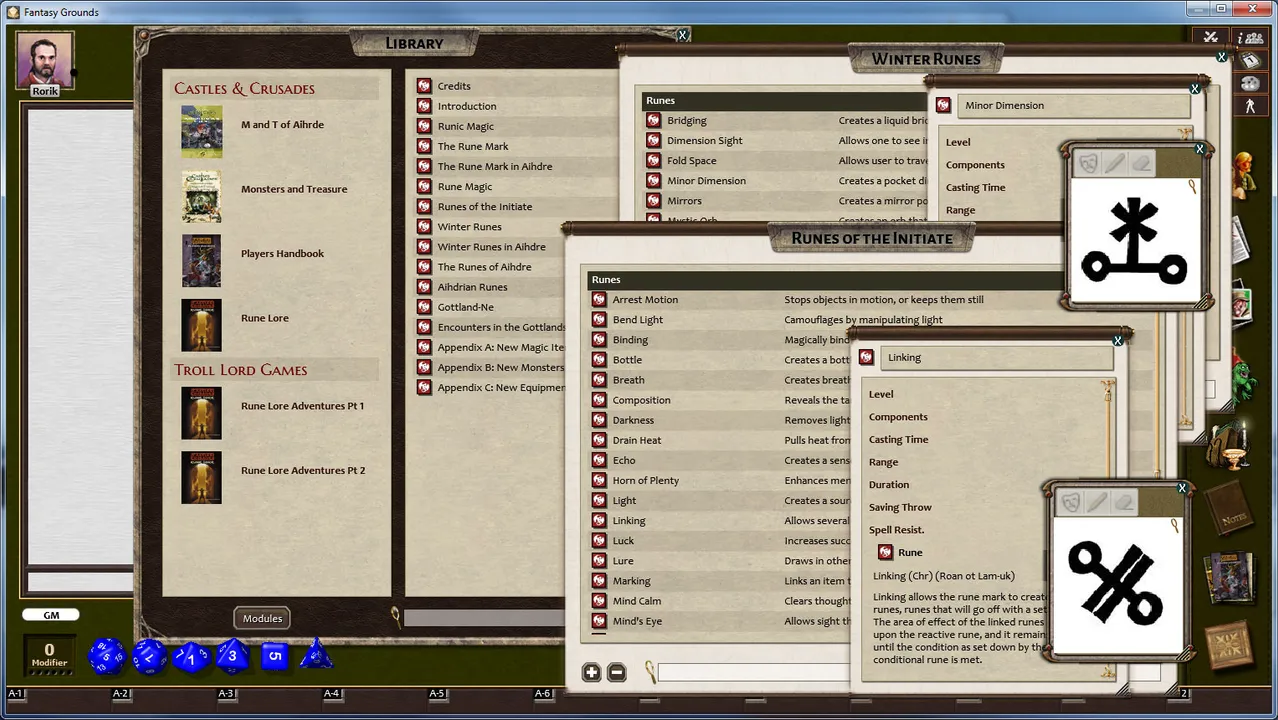 Fantasy Grounds - C&C: Rune Lore Screenshot 0