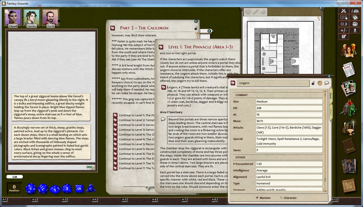 Fantasy Grounds - C&C: A3 The Wicked Cauldron Screenshot 0