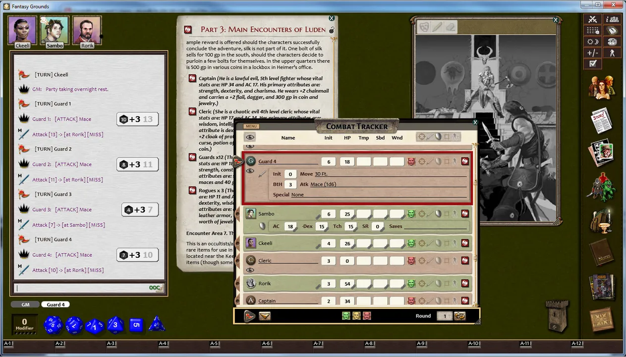 Fantasy Grounds - C&C: A4 Usurpers of the Fell Axe Screenshot 3