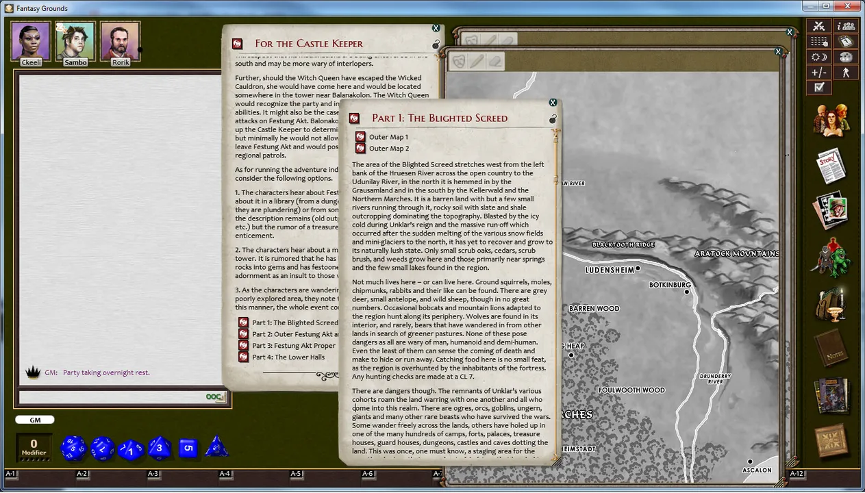 Fantasy Grounds - C&C: A5 The Shattered Horn Screenshot 1