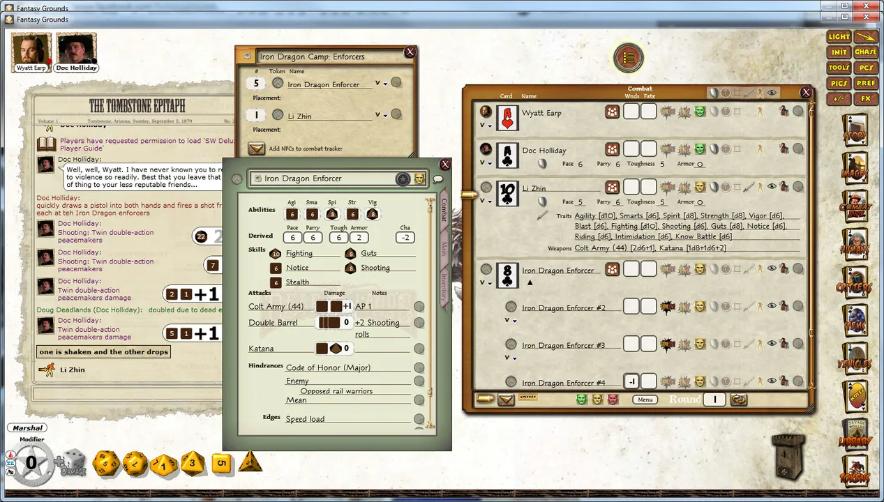 Fantasy Grounds - Deadlands Reloaded: Blood Drive 3 Screenshot 4