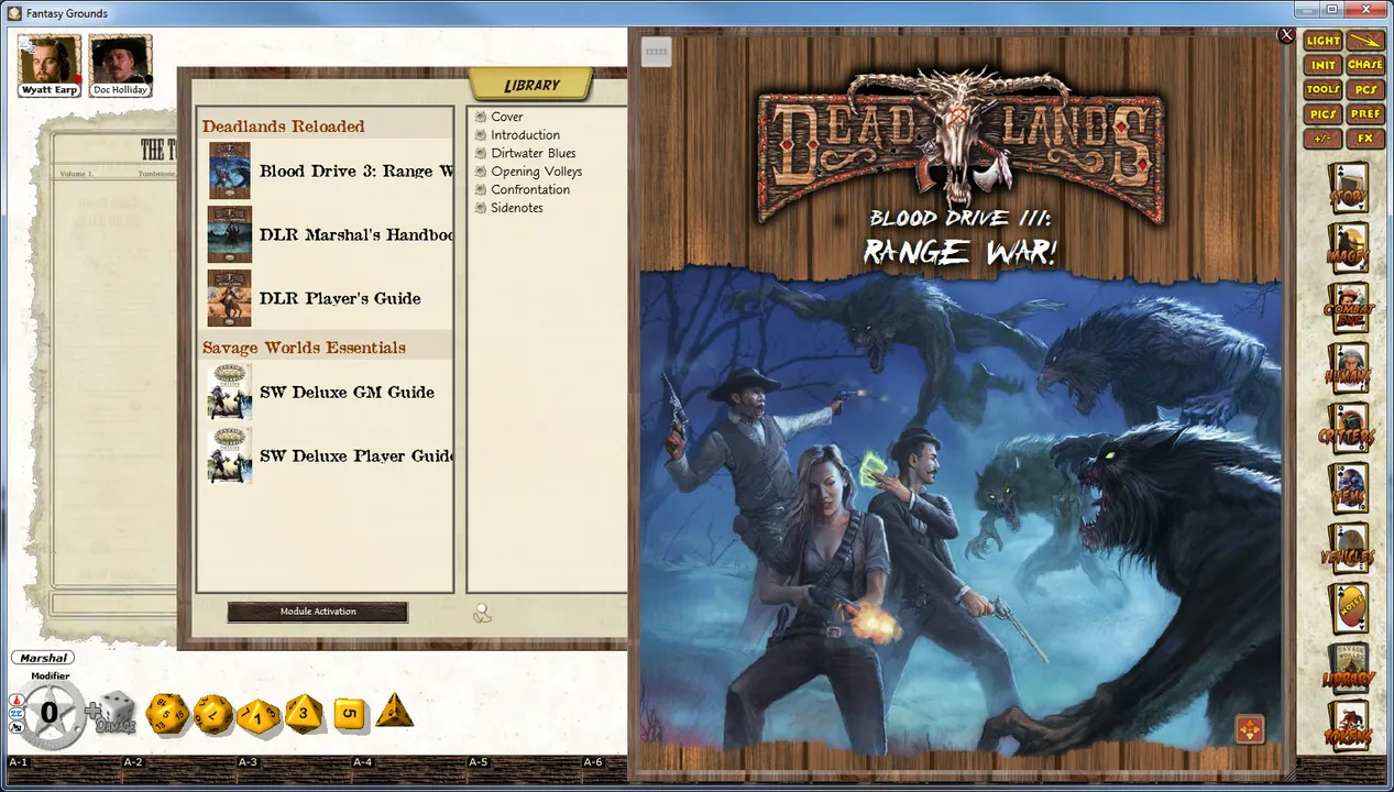 Fantasy Grounds - Deadlands Reloaded: Blood Drive 3 Screenshot 3