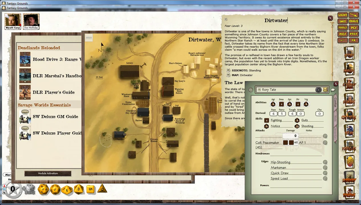 Fantasy Grounds - Deadlands Reloaded: Blood Drive 3 Screenshot 2