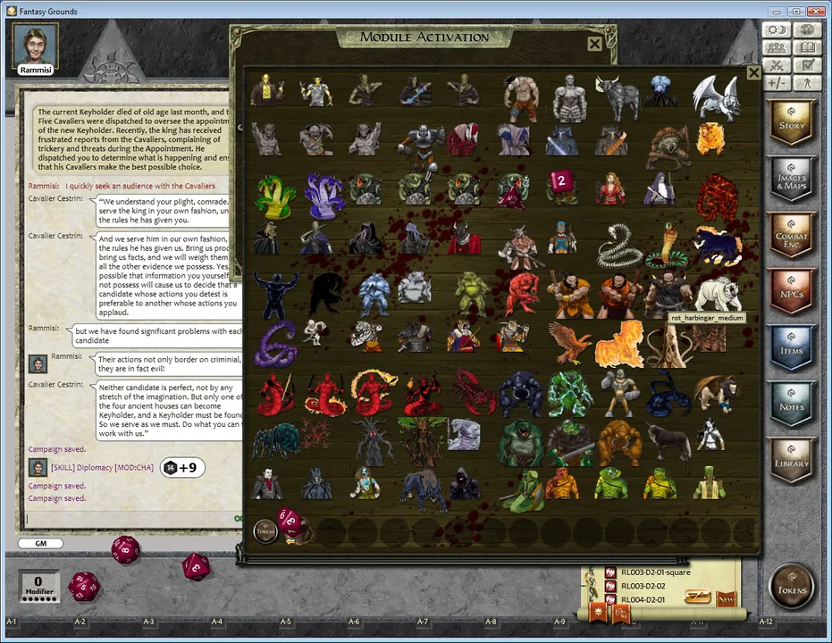 Fantasy Grounds - Counter Collection 4E Paragon 1 Screenshot 1