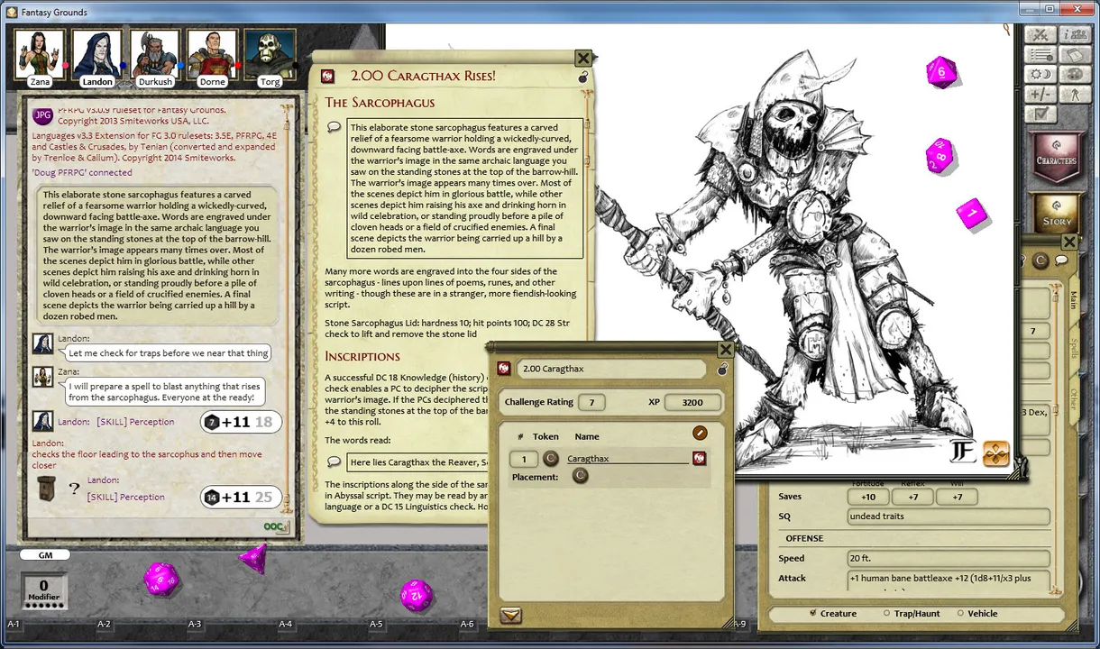 Fantasy Grounds - PFRPG The Tomb of Caragthax Screenshot 3