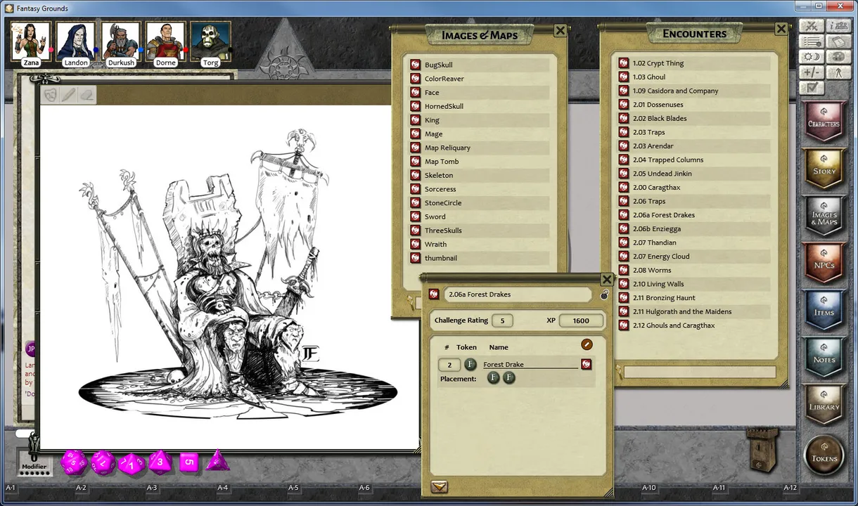 Fantasy Grounds - PFRPG The Tomb of Caragthax Screenshot 4