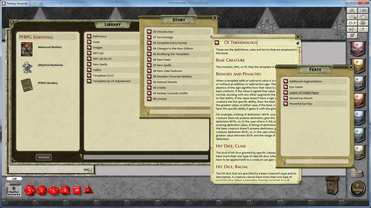 Fantasy Grounds - 3.5E/PFRPG Advanced Bestiary Screenshot 7