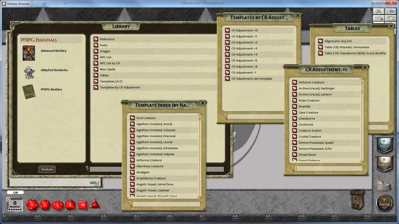Fantasy Grounds - 3.5E/PFRPG Advanced Bestiary Screenshot 6