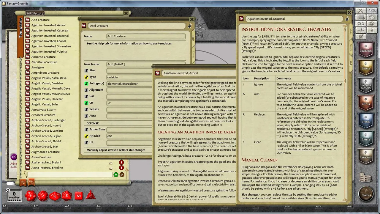 Fantasy Grounds - 3.5E/PFRPG Advanced Bestiary Screenshot 8