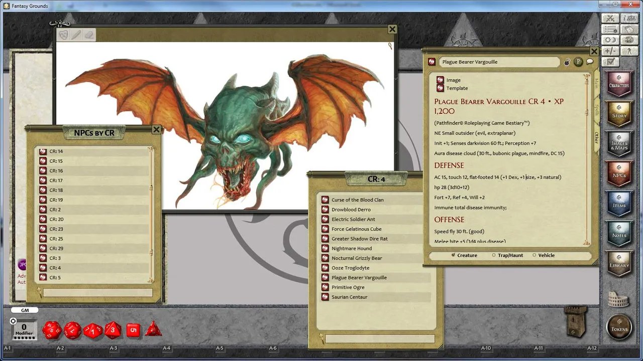 Fantasy Grounds - 3.5E/PFRPG Advanced Bestiary Screenshot 3
