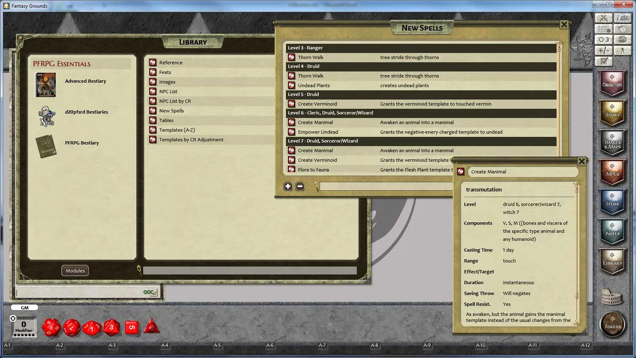 Fantasy Grounds - 3.5E/PFRPG Advanced Bestiary Screenshot 2