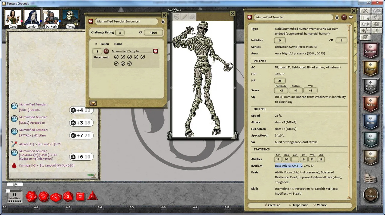 Fantasy Grounds PFRPG Compatible Adventure: B19 - Tower of Screaming Sand Screenshot 0