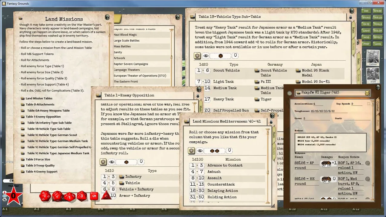 Fantasy Grounds - Savage Worlds Setting: Weird Wars II Screenshot 5