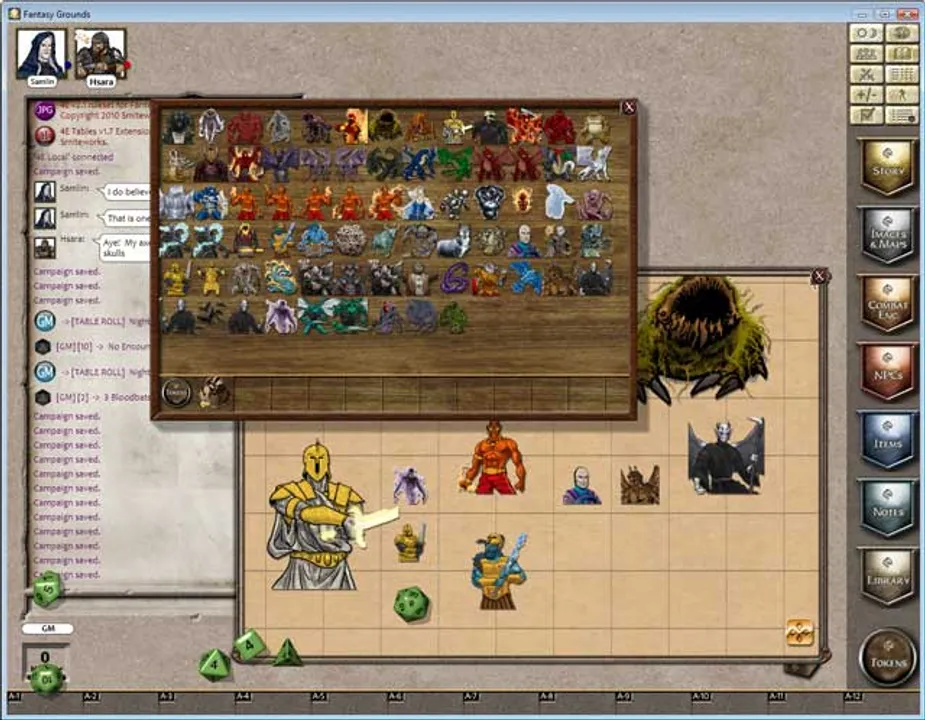 Fantasy Grounds - Fiery Dragon Counter Collection: Epic 1 Screenshot 1