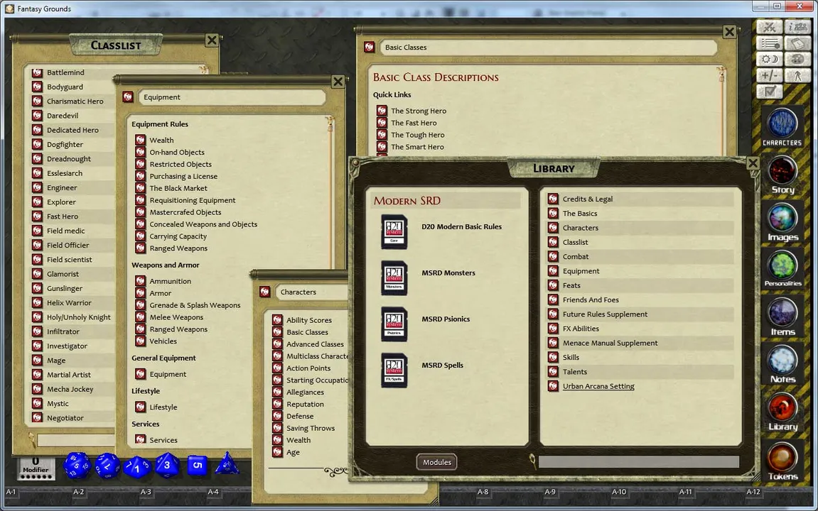 d20 Modern SRD Ruleset Screenshot 0