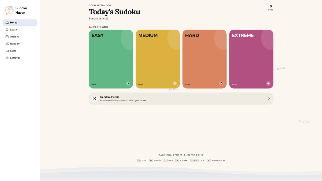 Sudoku Haven Screenshot 0