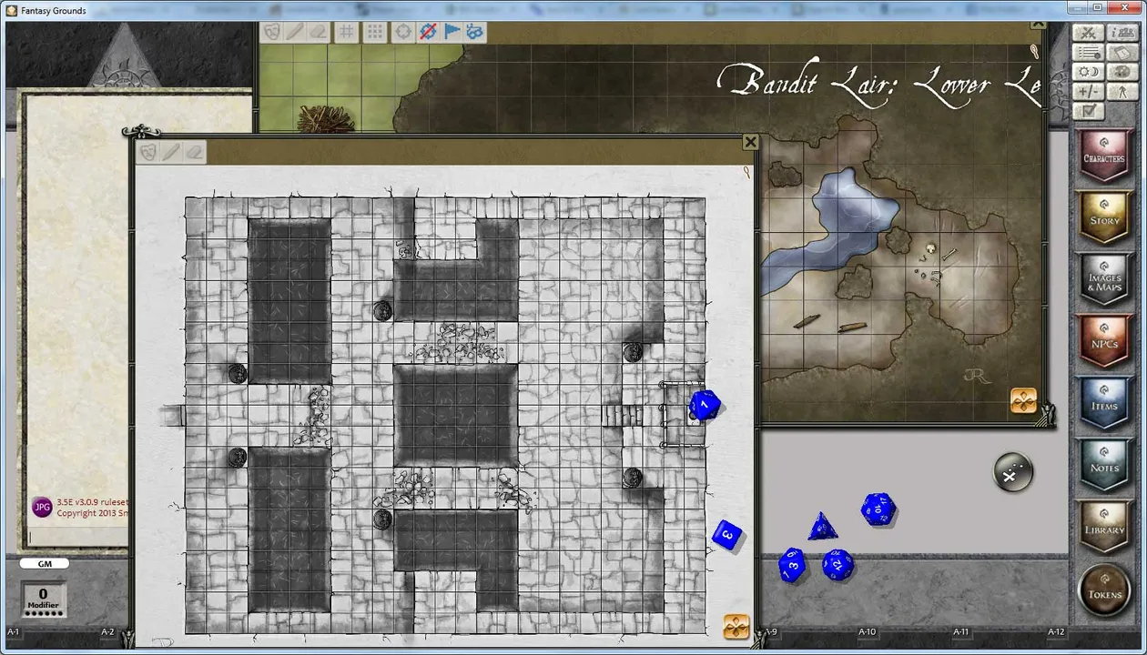 Fantasy Grounds - Rite Publishing Fantastic Maps - Lairs Pack Screenshot 2