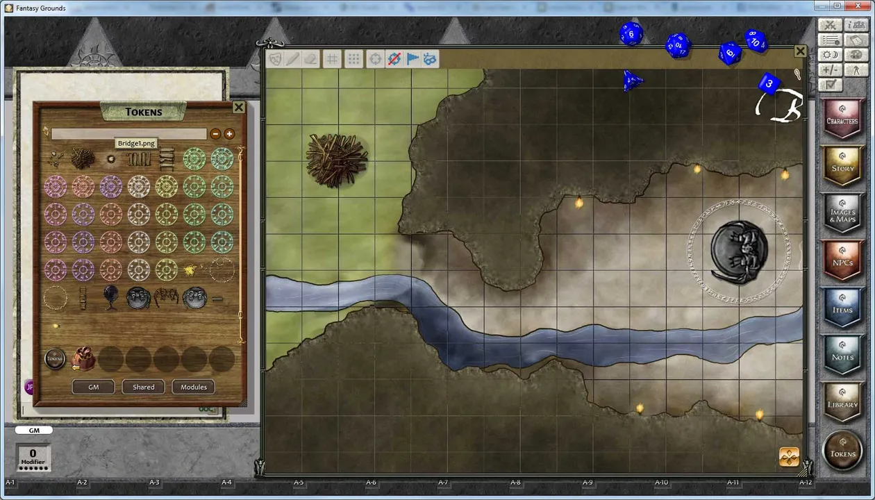 Fantasy Grounds - Rite Publishing Fantastic Maps - Lairs Pack Screenshot 1